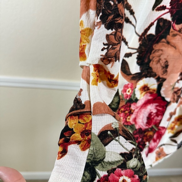 Vintage Rose Plus Size Blouse 3X Pink Red Flowers Soft Stretchy Cottagecore Chic - Picture 2 of 11